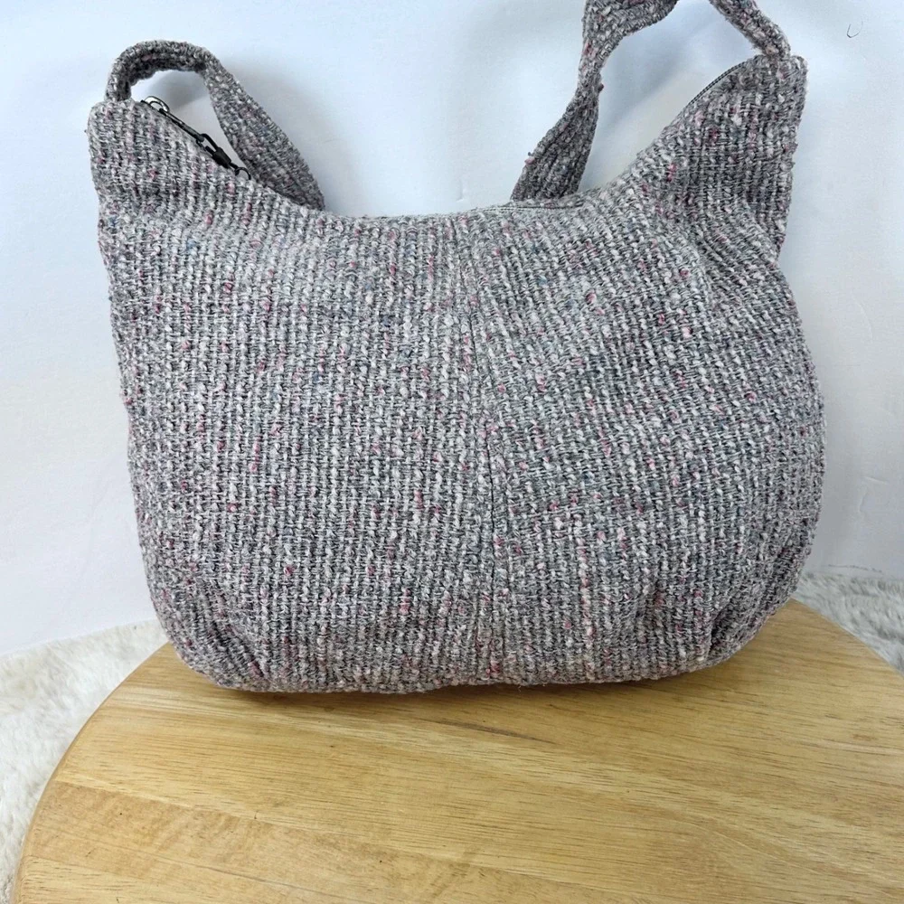 Tweed Hobo Bag Shoulder Bag Everyday Purse Casual Handbag‎